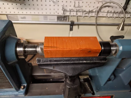 Literal back of the envelope planning. The wood I am using for this handle is an old maple table leg that has some curl in it.